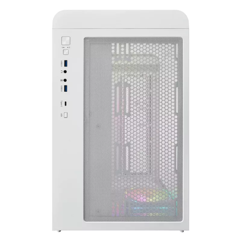 FSP S380-WA kotelo Mini Tower mITX, mATX valkoinen ARGB