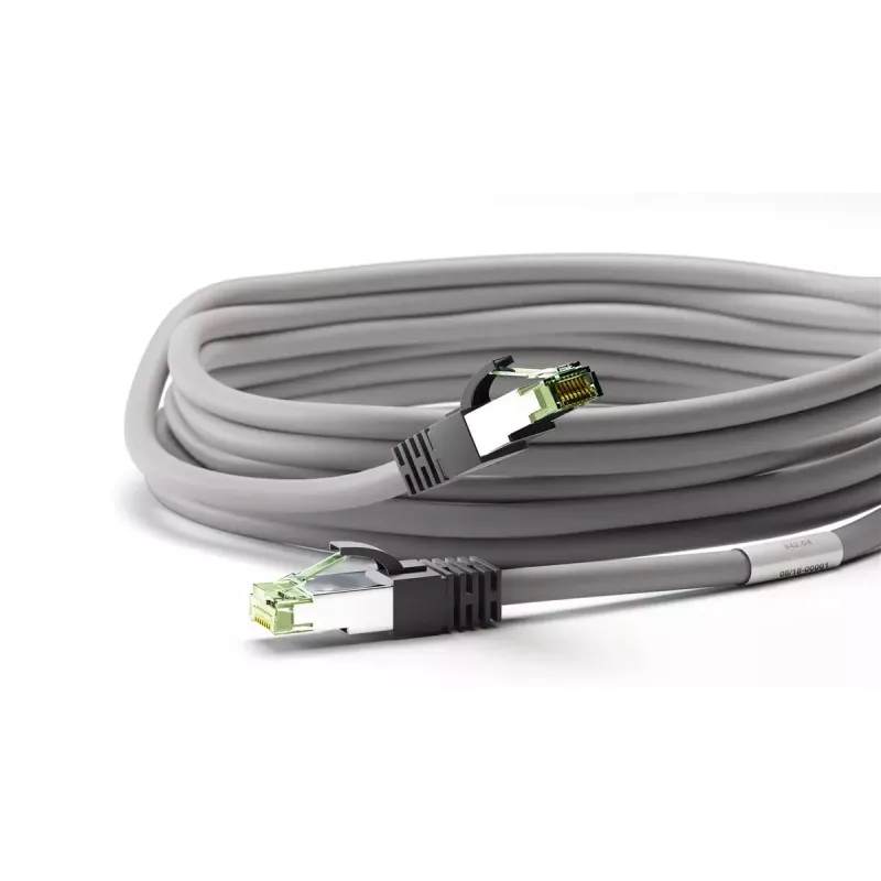Verkkokaapeli Goobay CAT 8.1 patchkaapeli RJ-45 Cat8.1 2 m harmaa
