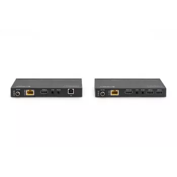 DIGITUS HDBaseT KVM -jatkokesarja 150 m 4K/60Hz USB 2.0 PoC IR musta