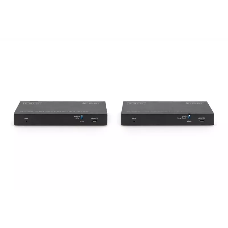 DIGITUS HDBaseT KVM -jatkokesarja 150 m 4K/60Hz USB 2.0 PoC IR musta