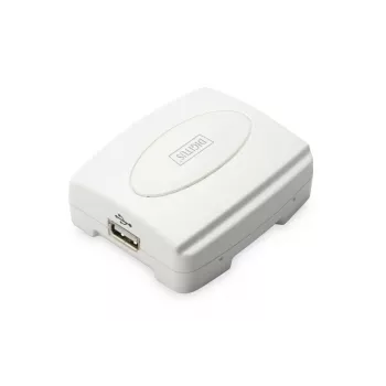 DIGITUS USB-tulostinpalvelin, 1-portti 1x RJ45, 1x USB A, USB 2.0 kaikille yleisille käyttöjärjestelmille