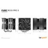 be quiet! Pure Rock Pro 3 prosessorin ilmajäähdytin 12 cm hopea 1 kpl