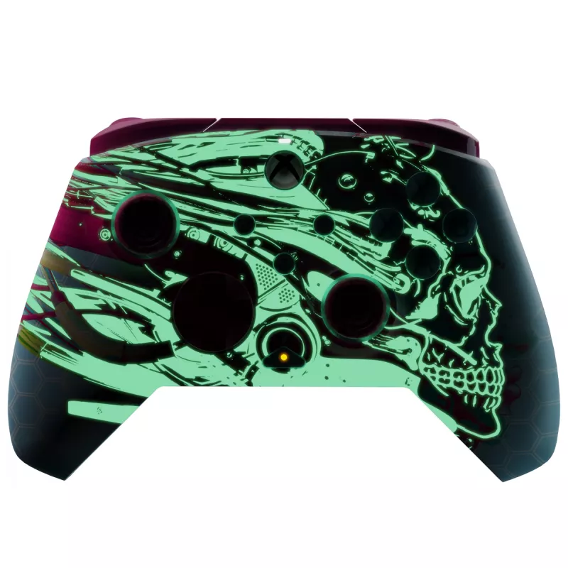 PDP REMATCH GLOW Advanced langallinen ohjain Android Dreams, hohtaa pimeässä, Xbox Series X|S, Xbox One, PC, USB-C, 2,43 m kaapeli, monivärinen