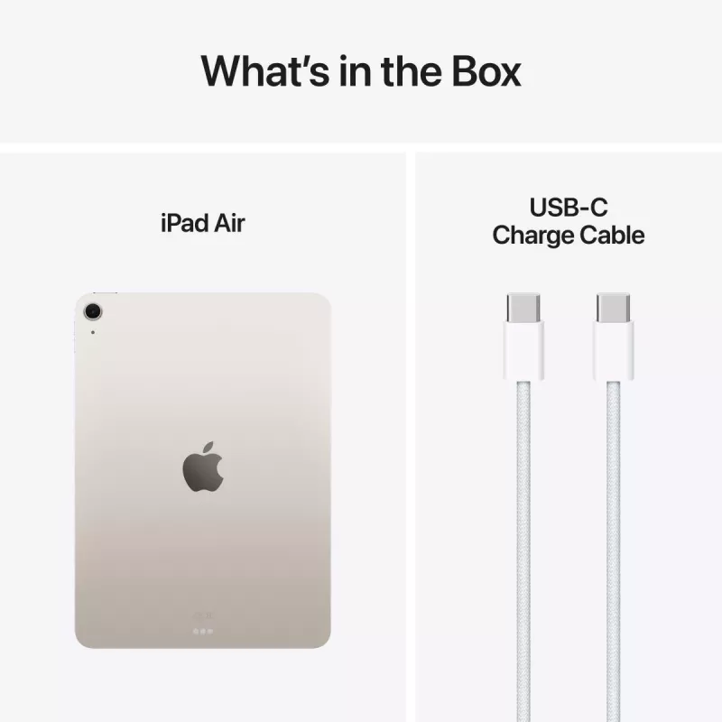 APPLE iPad Air (2025) - M3 - 11in - 7. sukupolvi - Wi-Fi - 128GB - Starlight
