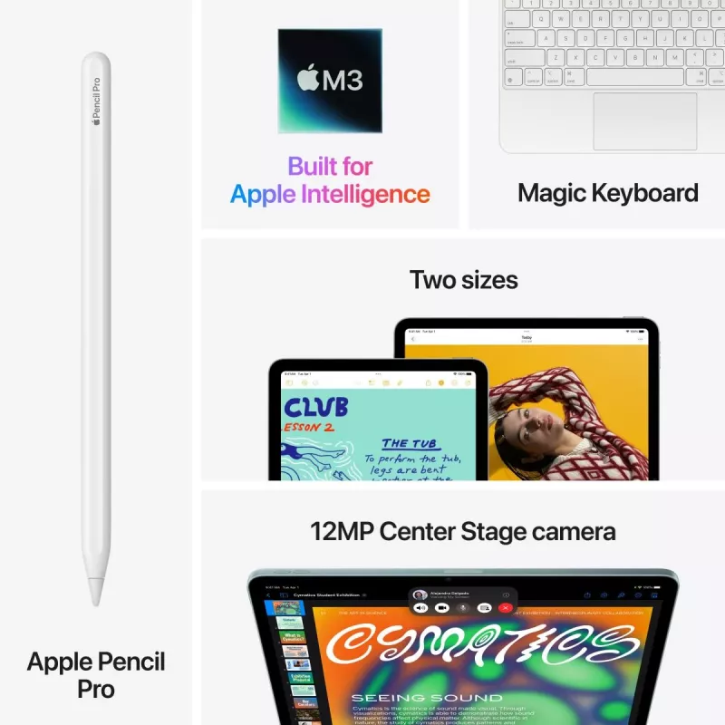 APPLE iPad Air (2025) - M3 - 11in - 7. sukupolvi - Wi-Fi - 256GB - Space Gray