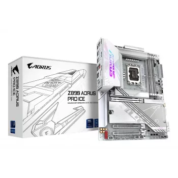 Emolevy GIGABYTE Z890 AORUS PRO ICE — Intel Z890, LGA 1851, ATX, DDR5, 4x DIMM, 4x M.2, 2.5Gb LAN, Wi‑Fi
