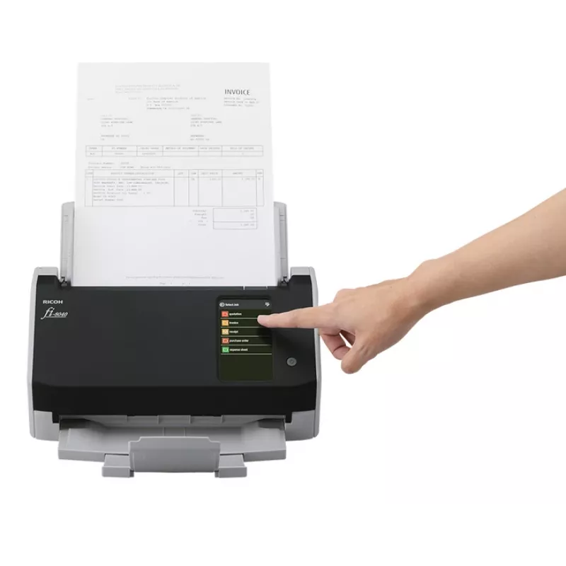 Ricoh fi-8040 ADF + manuaalinen syöttöskanneri 600 x 600 DPI A4 musta, harmaa
