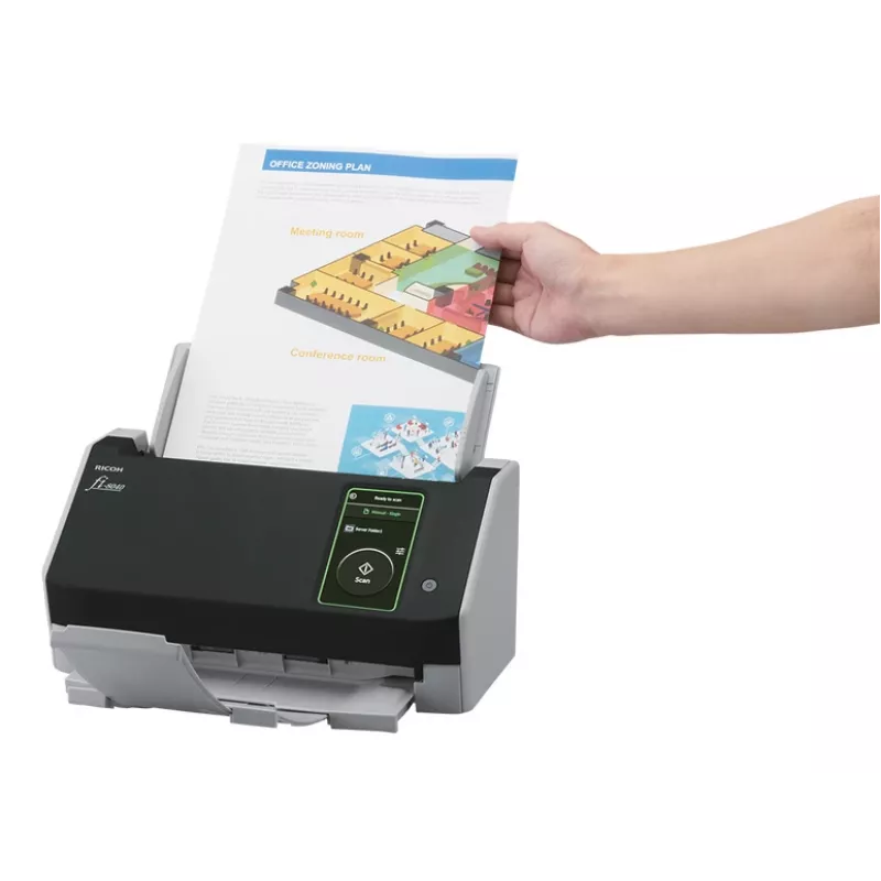 Ricoh fi-8040 ADF + manuaalinen syöttöskanneri 600 x 600 DPI A4 musta, harmaa