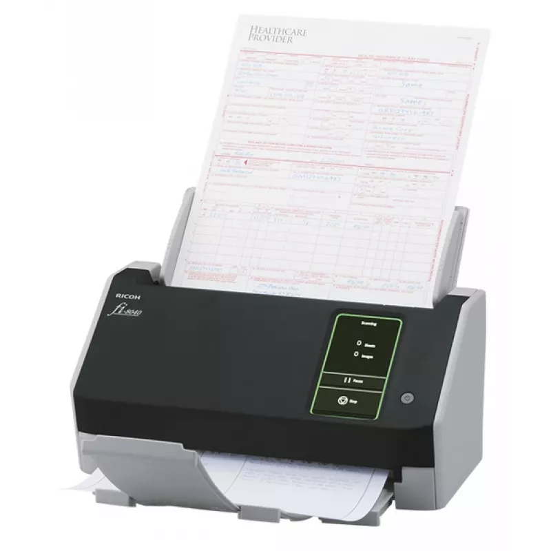 Ricoh fi-8040 ADF + manuaalinen syöttöskanneri 600 x 600 DPI A4 musta, harmaa