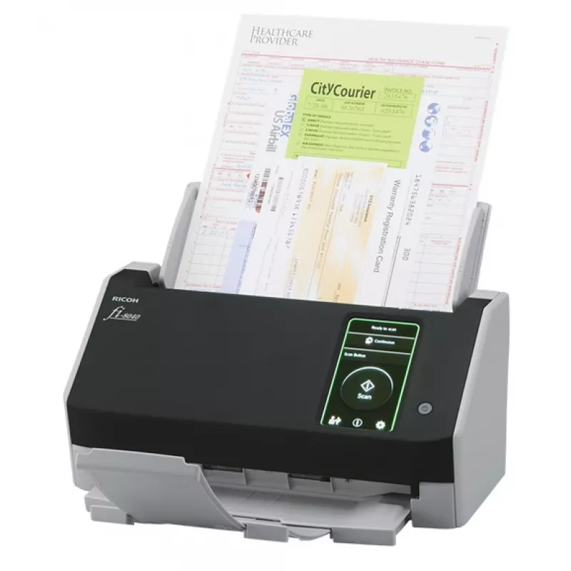 Ricoh fi-8040 ADF + manuaalinen syöttöskanneri 600 x 600 DPI A4 musta, harmaa