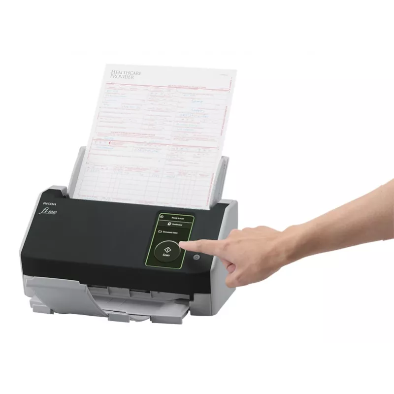 Ricoh fi-8040 ADF + manuaalinen syöttöskanneri 600 x 600 DPI A4 musta, harmaa