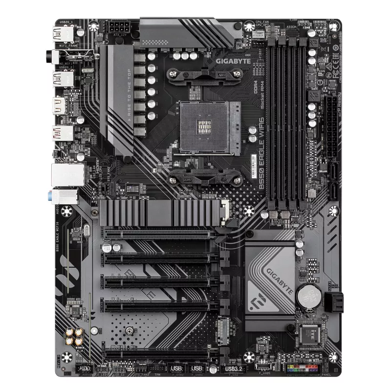 Emolevy GIGABYTE B550 EAGLE WIFI6 ATX, AMD B550, kanta AM4, DDR4, 4x DIMM, 2x M.2, Wi‑Fi 6, Bluetooth 5.3