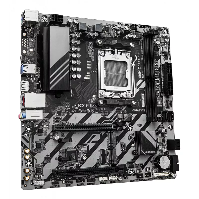 Emolevy GIGABYTE B840M D2H, AMD Ryzen 9000, kanta AM5, Micro ATX