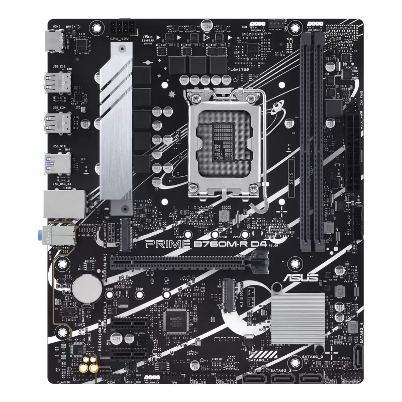 Emolevy ASUS PRIME B760M-R D4 Intel B760 LGA 1700 micro ATX
