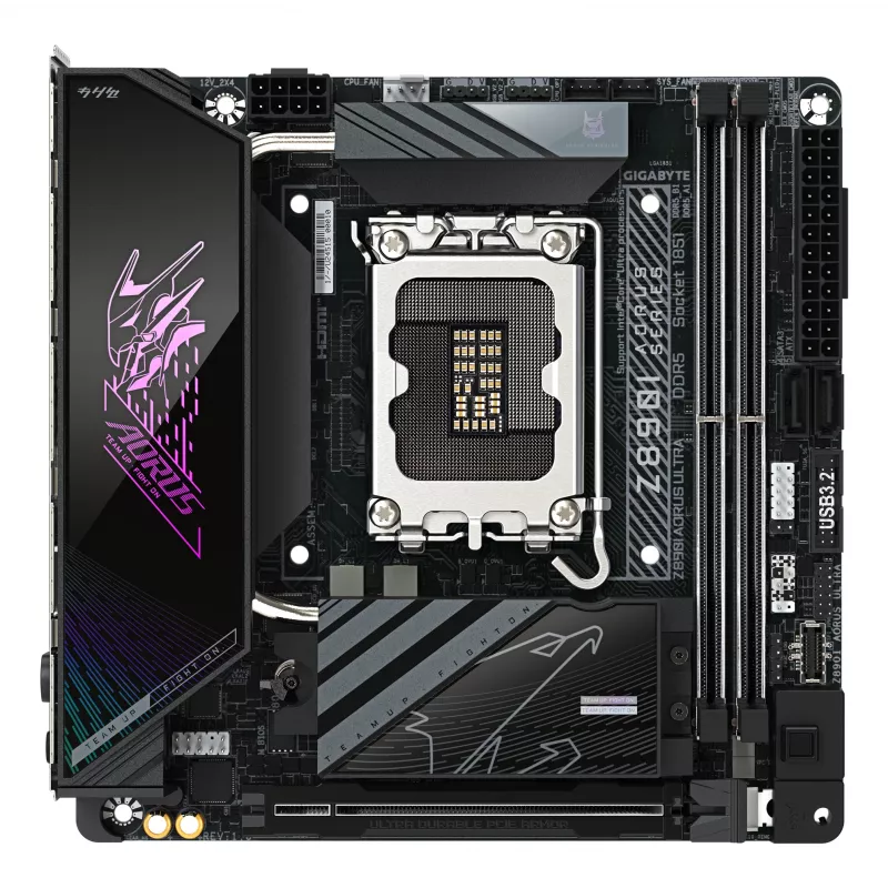 Emolevy GIGABYTE Z890I AORUS ULTRA, Intel-piirisarja, LGA 1851, Mini ITX