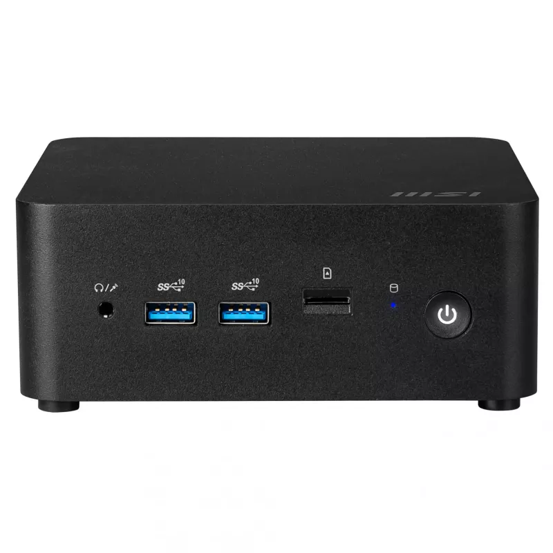 MSI Cubi NUC 1MG-024XDE Intel Core 3 100U 8 GB DDR5-SDRAM 256 GB SSD Mini-PC musta
