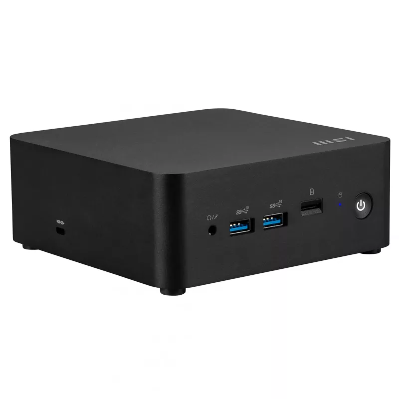 MSI Cubi NUC 1MG-024XDE Intel Core 3 100U 8 GB DDR5-SDRAM 256 GB SSD Mini-PC musta