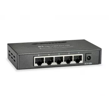 LevelOne GEU-0523 verkkokytkin hallitsematon Gigabit Ethernet (10/100/1000) musta