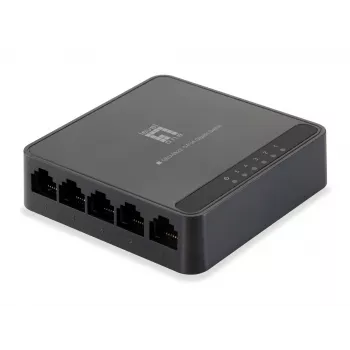 LevelOne 5-porttinen Gigabit-kytkin, Gigabit Ethernet (10/100/1000), täysduplex