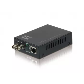 LevelOne RJ45–ST Fast Ethernet -mediakonvertteri, monimuotokuitu, 2 km