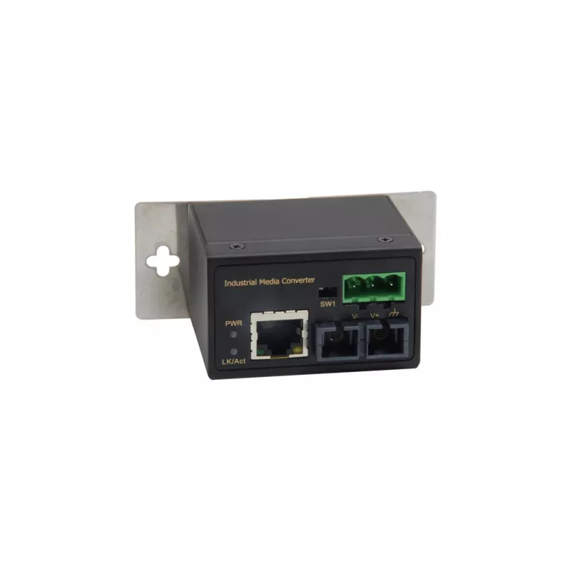 LevelOne RJ45–SC Fast Ethernet -teollisuusmediakonvertteri, monimuotokuitu, 2 km, -40 °C – 75 °C