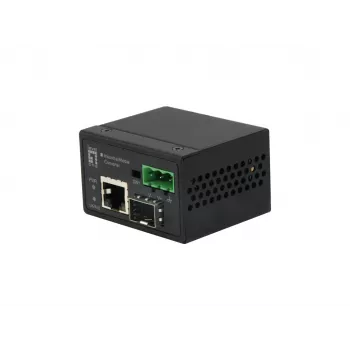 LevelOne RJ45–SFP Fast Ethernet -teollisuusmediakonvertteri, -40 °C – 75 °C