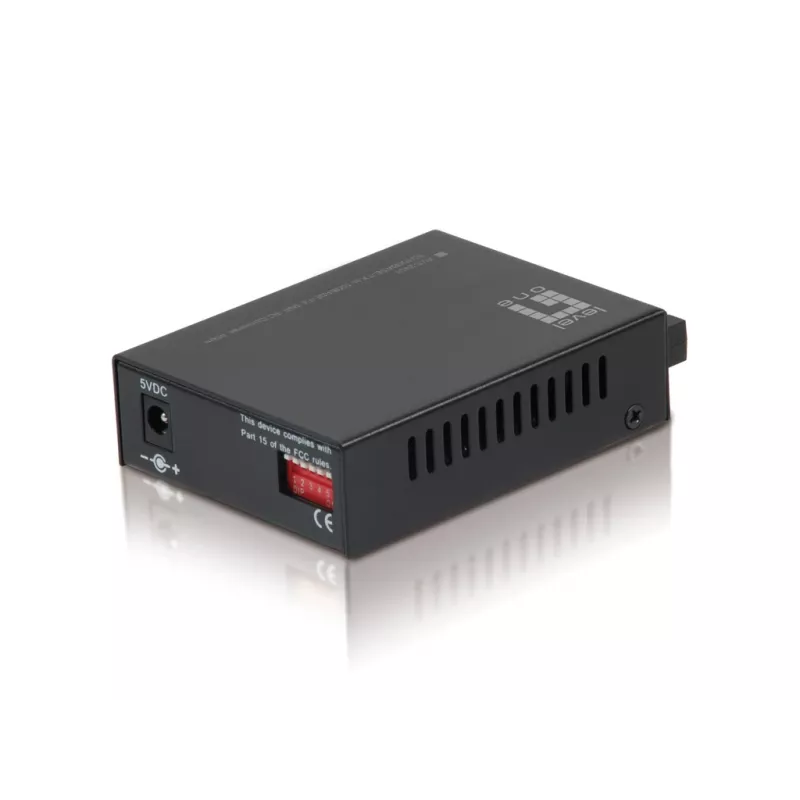 LevelOne RJ45–SC Fast Ethernet -mediakonvertteri, yksimuotokuitu, 40 km