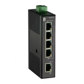LevelOne 5-porttinen Fast Ethernet -teollisuuskytkin, hallitsematon