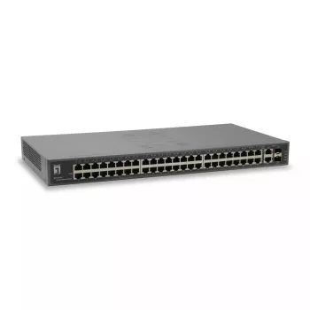 LevelOne 50-porttinen Fast Ethernet -kytkin, 2 x Gigabit SFP/RJ45 Combo