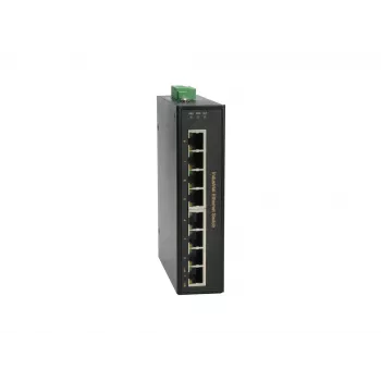 LevelOne 8-Port Fast Ethernet PoE -teollisuuskytkin, 4 PoE-lähtöä, 802.3at/af PoE, 126W, -40°C–75°C