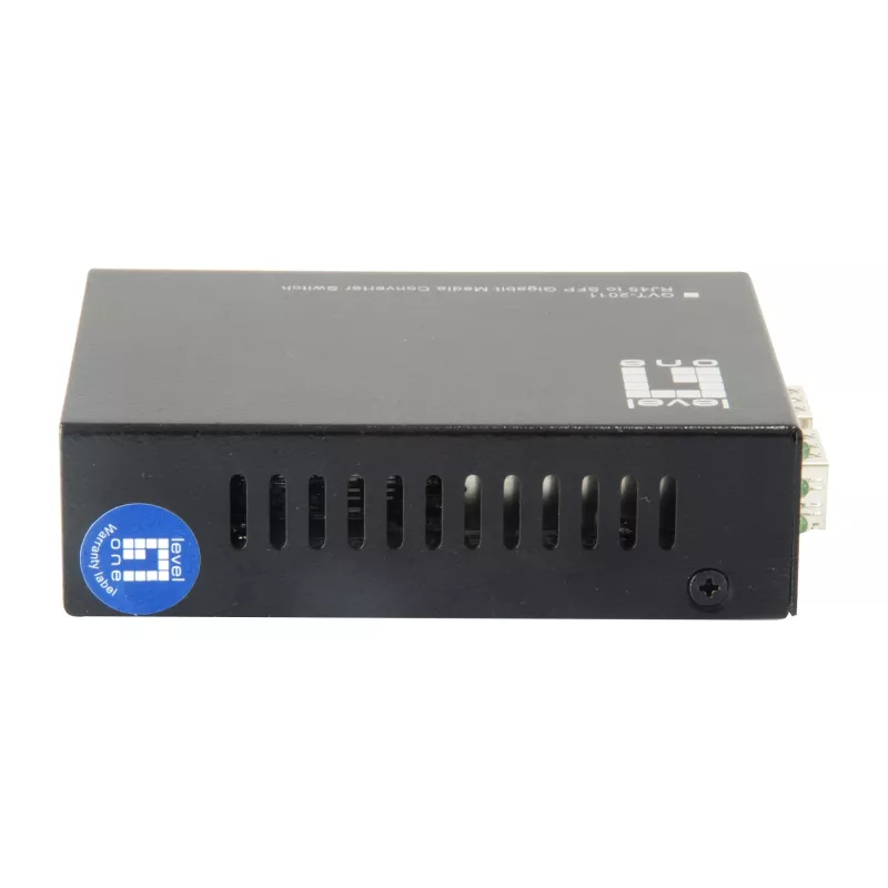 LevelOne RJ45–SFP Gigabit -mediakonvertterikytkin, 2 x SFP, 1 x RJ45
