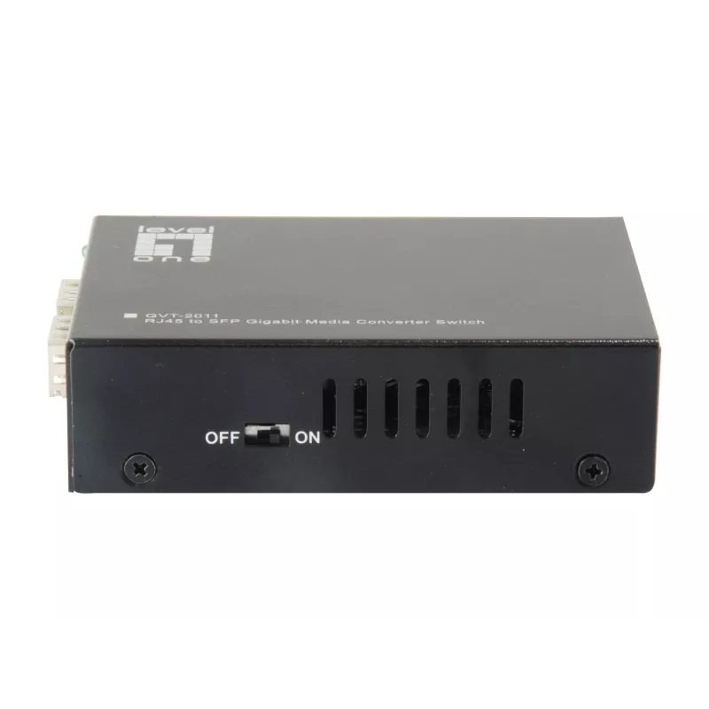 LevelOne RJ45–SFP Gigabit -mediakonvertterikytkin, 2 x SFP, 1 x RJ45