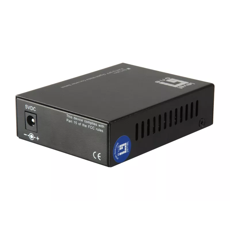 LevelOne RJ45–SFP Gigabit -mediakonvertterikytkin, 2 x SFP, 1 x RJ45