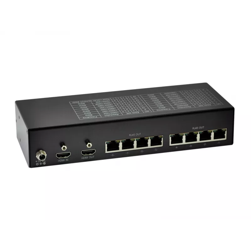 LevelOne HDMI Cat.5 -lähetin, 300 m, 8 kanavalähdöt