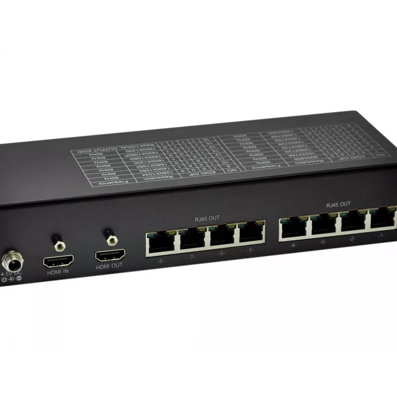 LevelOne HDMI Cat.5 -lähetin, 300 m, 8 kanavalähdöt
