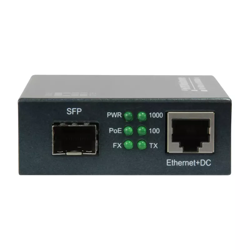 LevelOne RJ45-SFP Gigabit-mediakonvertteri, PoE PSE