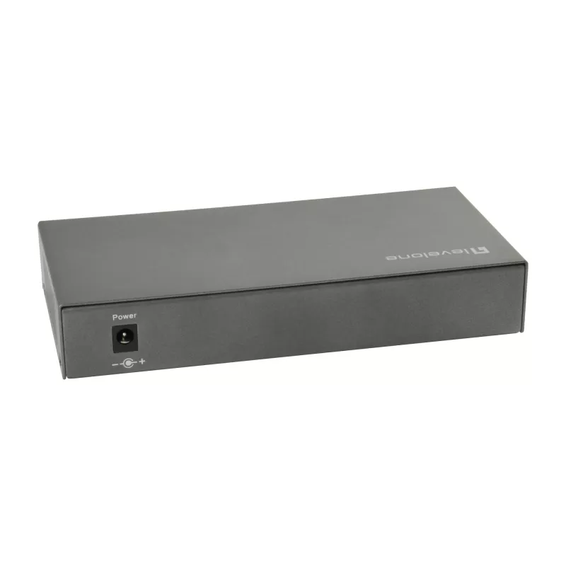LevelOne 8-porttinen Gigabit PoE -kytkin, 802.3at/af PoE, 120W