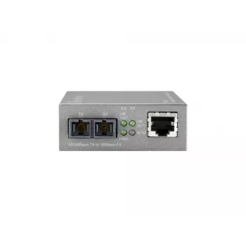 LevelOne RJ45-SC hallittava Fast Ethernet -mediakonvertteri, yksimuotokuitu, 20 km
