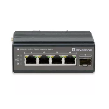 Verkkokytkin LevelOne IGU-0501 Gigabit Ethernet PoE musta