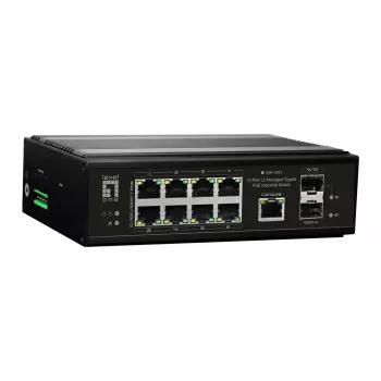 LevelOne IGP-1061 verkkokytkin hallittava L2 Gigabit Ethernet (10/100/1000) Power over Ethernet (PoE) musta