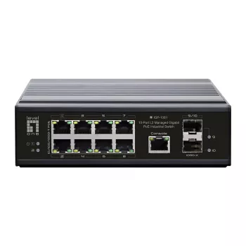 LevelOne IGP-1061 verkkokytkin hallittava L2 Gigabit Ethernet (10/100/1000) Power over Ethernet (PoE) musta
