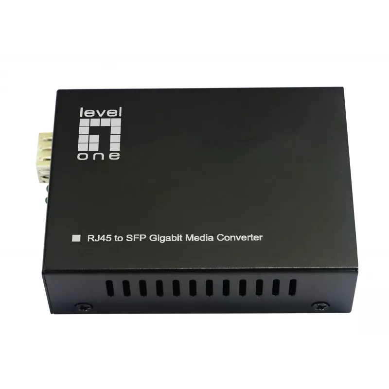LevelOne RJ45-SFP-Gigabit-mediakonvertteri, 802.3bt 90W PoE PSE