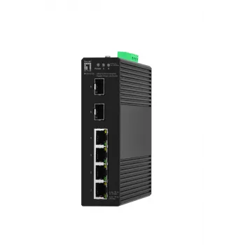 Hallittava kytkin LevelOne Hilbert 6-porttinen teollisuus Gigabit Smart Lite -kytkin