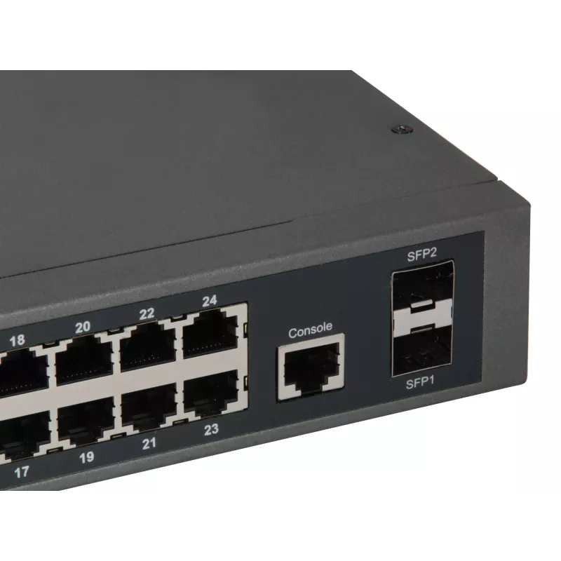LevelOne GEP-2652 verkkokytkin hallittava L2 Gigabit Ethernet (10/100/1000) Power over Ethernet (PoE) harmaa