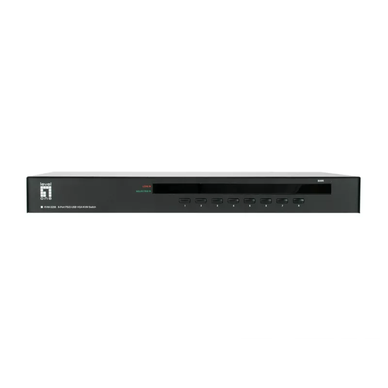 LevelOne 8-porttinen PS/2-USB VGA KVM-kytkin