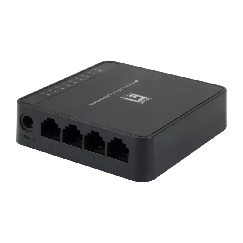 LevelOne FEU-0812 verkkokytkin hallitsematon Fast Ethernet (10/100) musta