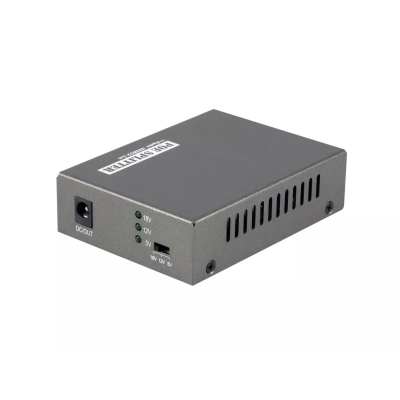 LevelOne Gigabit PoE-haaroitin, 802.3at/af PoE, 5-12V DC-lähtö