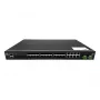 LevelOne 28-porttinen L2 Plus -hallittava Gigabit-kuitu-teollisuuskytkin, 4x 1,25/2,5GbE SFP, 16x 1,25GbE SFP, 8x Gigabit SFP/RJ45 Combo, redundantti virransyöttö, -40°C–80°C