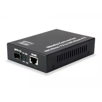 LevelOne GVT-0500 verkkomediamuunnin 10000 Mbit/s musta