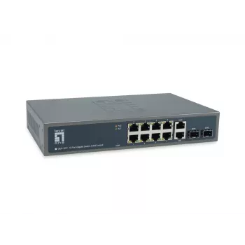 LevelOne GEP-1221 verkkokytkin hallitsematon Gigabit Ethernet (10/100/1000) Power over Ethernet (PoE) musta